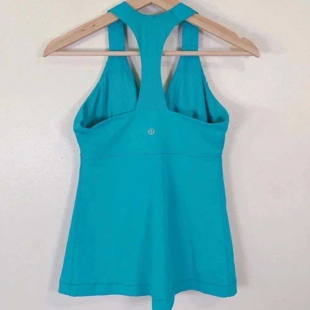 Lululemon Deep Breath Teal Racerback Tank - Picture 10 of 11